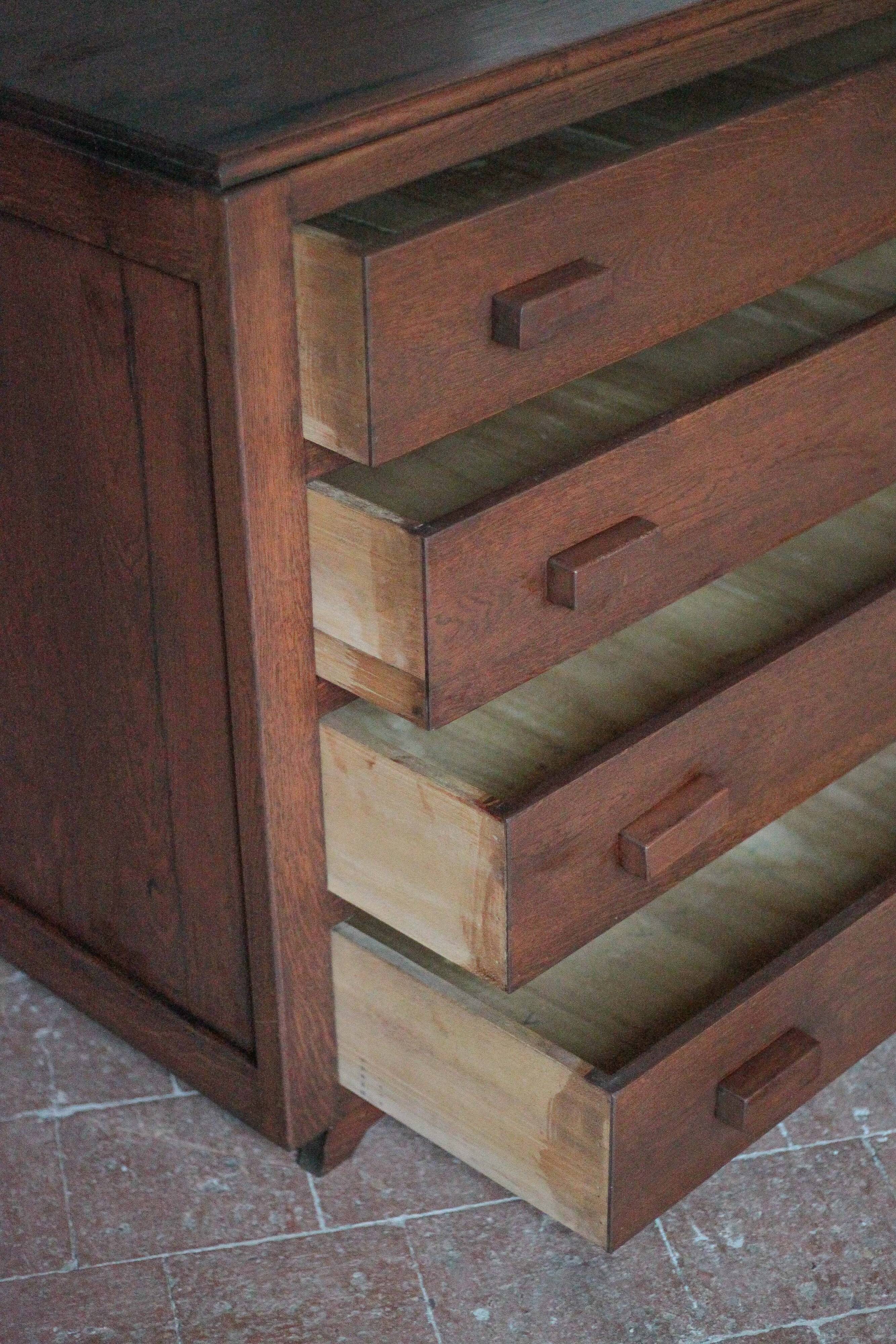 Commode vintage, commode bois reconstruction, meuble de rangement