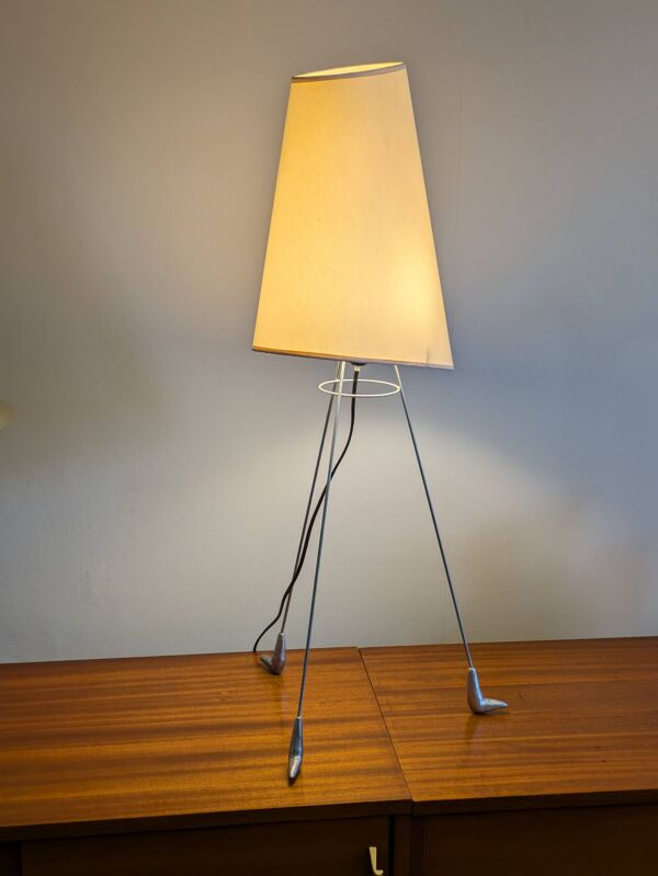 Lampe tripode filaire Louis Drimmer, France 1980