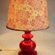 LAMPE Céramique Mûriers ANNEES 70
