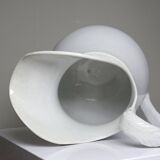 Pichet broc de toilette en faïence blanche ancienne Pexonne France