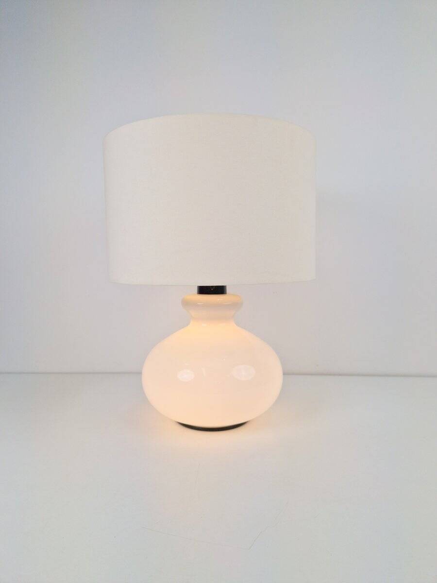 Lampe de table en verre vintage de Dijkstra, années 1960