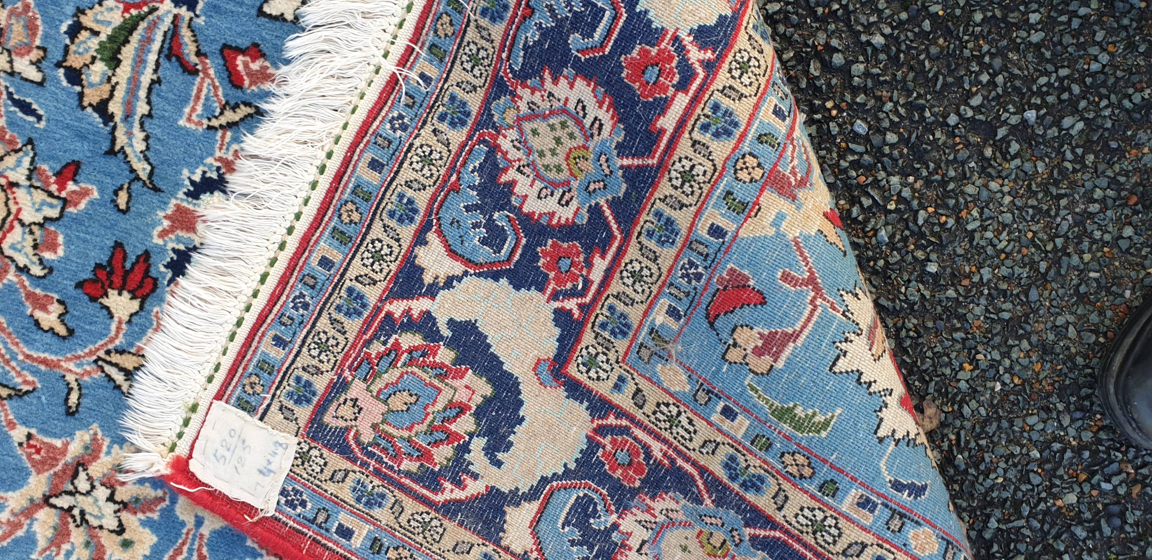 Royal blue oriental rug