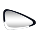 Asymmetric mirror vintage rearview mirror