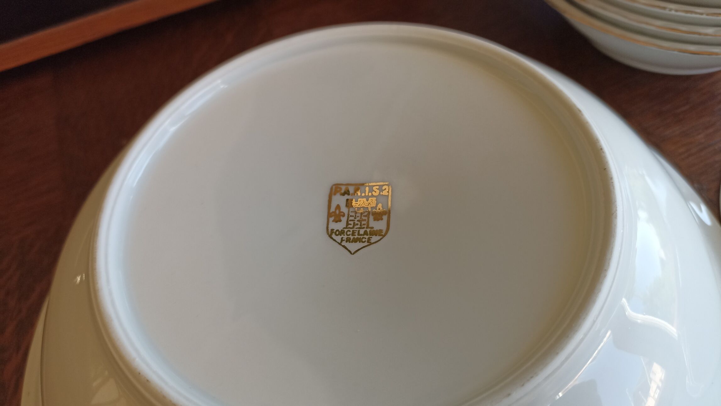 Paris porcelain dessert service