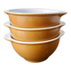 Set of three ear bowls Grespots Digoin, circa 1950