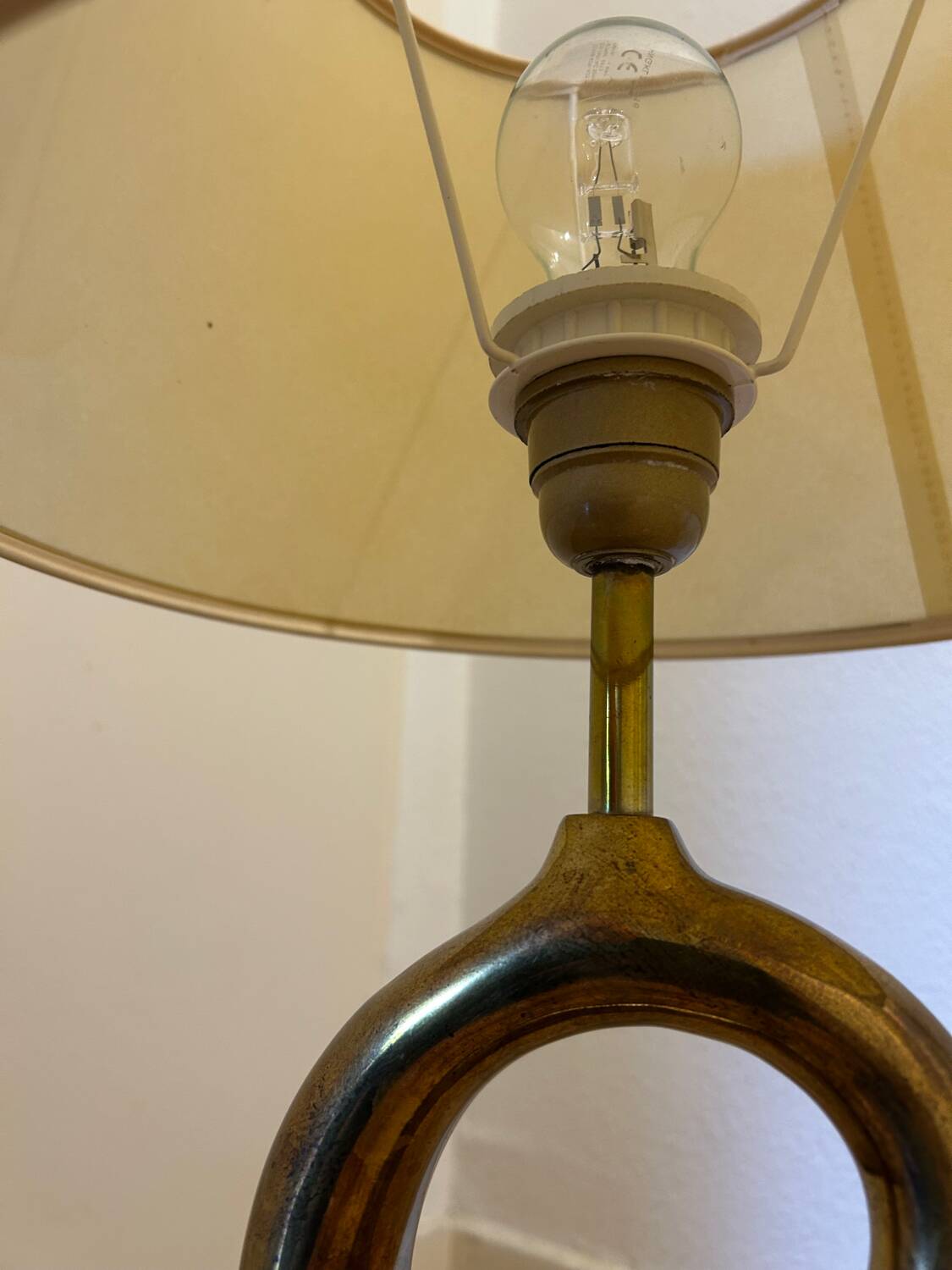 Lampe de table, sculpture cygne, par Regina, Italie 1970