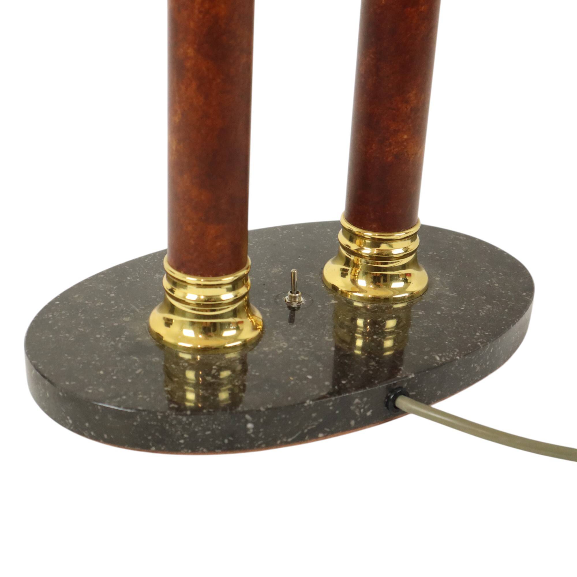 Lampe de table vintage Lusterie Deknudt de style Hollywood Regency