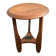 Art Deco, small, round oak side table. Amsterdamse school