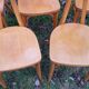 Set of 5 chairs bistro, 1970