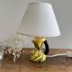 Vintage yellow and black ceramic lamp