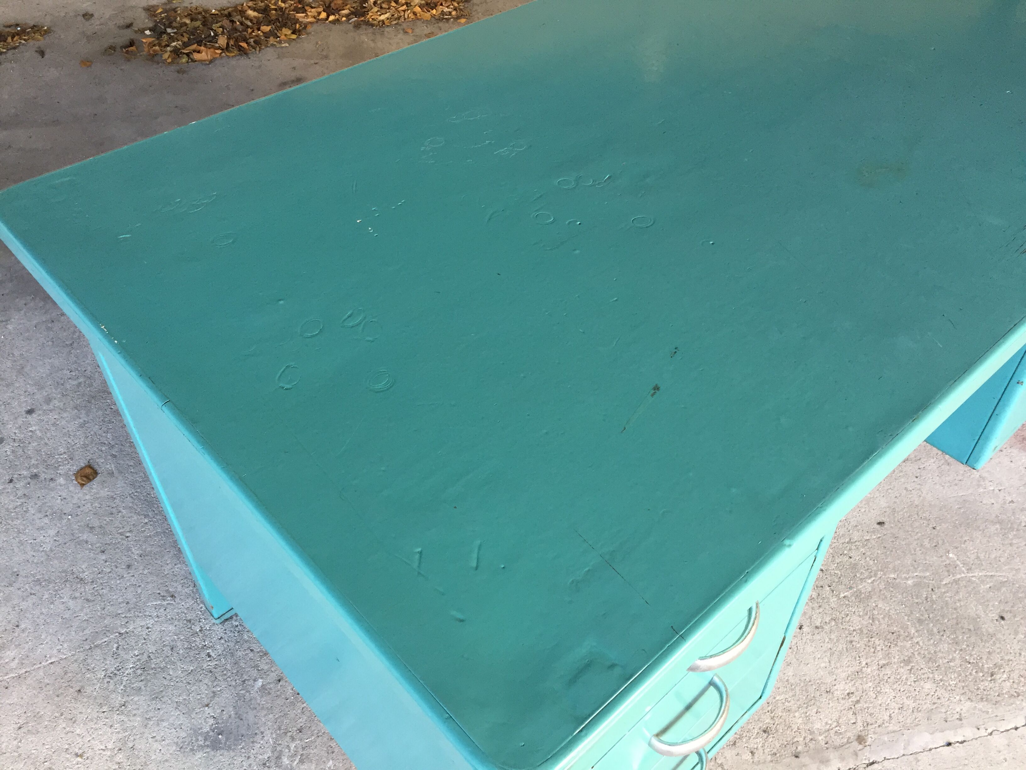 Desk of industrial workshop