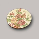 Decorative earthenware dish floral decoration Longchamp Terre De Fer