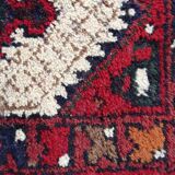 Vintage Persian carpet Hamadan handmade 41cm x 59cm 1970s