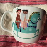 Children's dishes or birth gift Plate and bowl Utan gränser gustavsberg vintage design scan