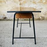 Vintage metal and formica desk with 2 drawers, circa 60's