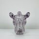 Giraffe vase in Art Vannes crystal, 1950, vintage