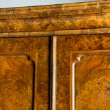 Burr walnut bureau bookcase 19th century