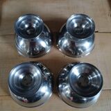 4 stainless steel ice cream cups
