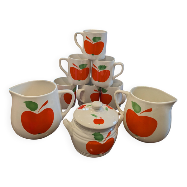 Ensemble mugs, pichets et sucrier Granit