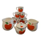 Granite mug, pitcher and sugar bowl set