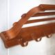 German wooden coat rack attributed to Bruno Paul, vintage coat rack, wall coat rack, woode