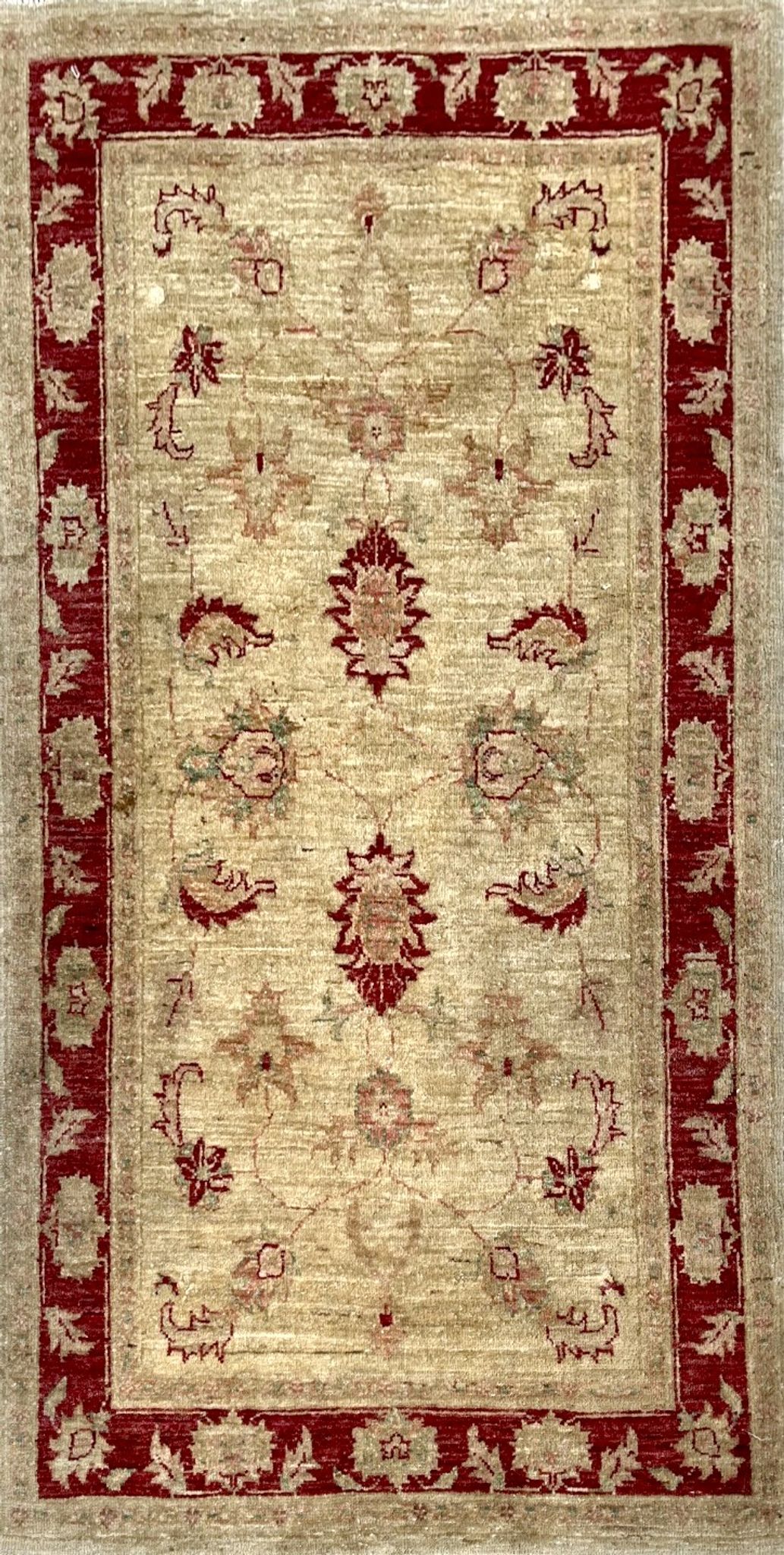 Handmade Afghan Chobi Ziegler Wool Rug 85x150cm