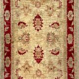 Handmade Afghan Chobi Ziegler Wool Rug 85x150cm