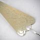 Christofle Rubans model, very beautiful cake server, engraved.