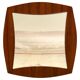 Midcentury Modern Rosewood Square Mirror, Campo & Graffi Italy, 1960