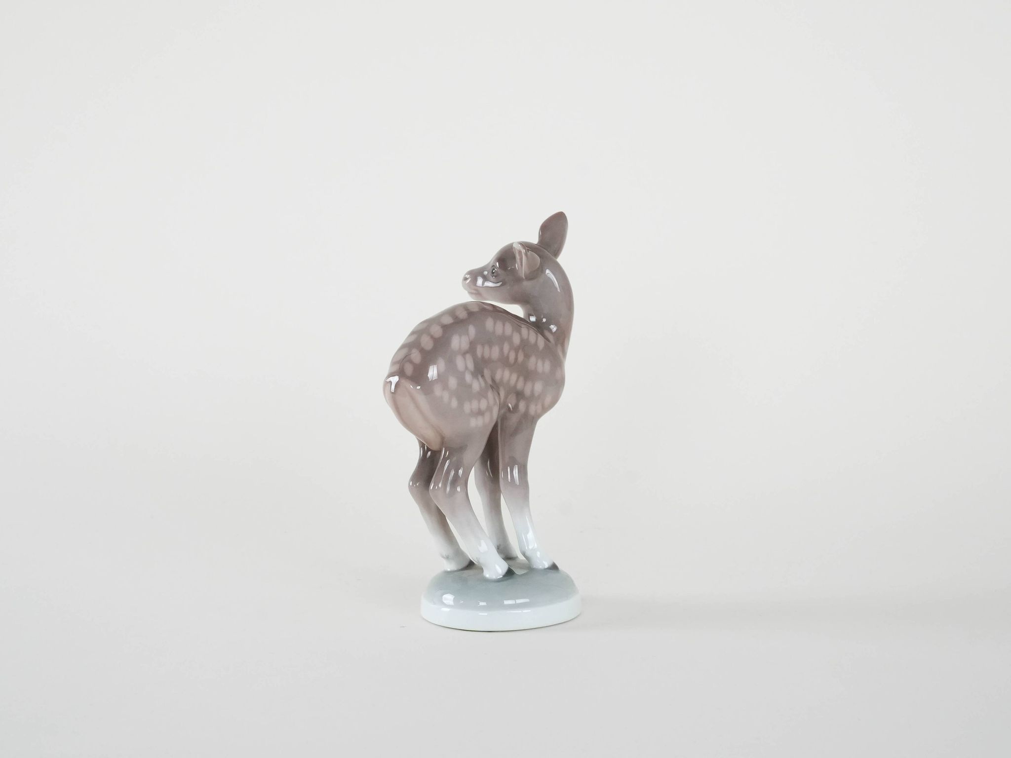 Porcelain deer figurine, Danish design, 1970s, manufacturer: Bing & Grøndah