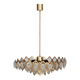 Metal and glass pendant lamp by Kamenicky Senov, 1970