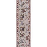 Hand knotted rug, vintage turkish rug 52x190 cm