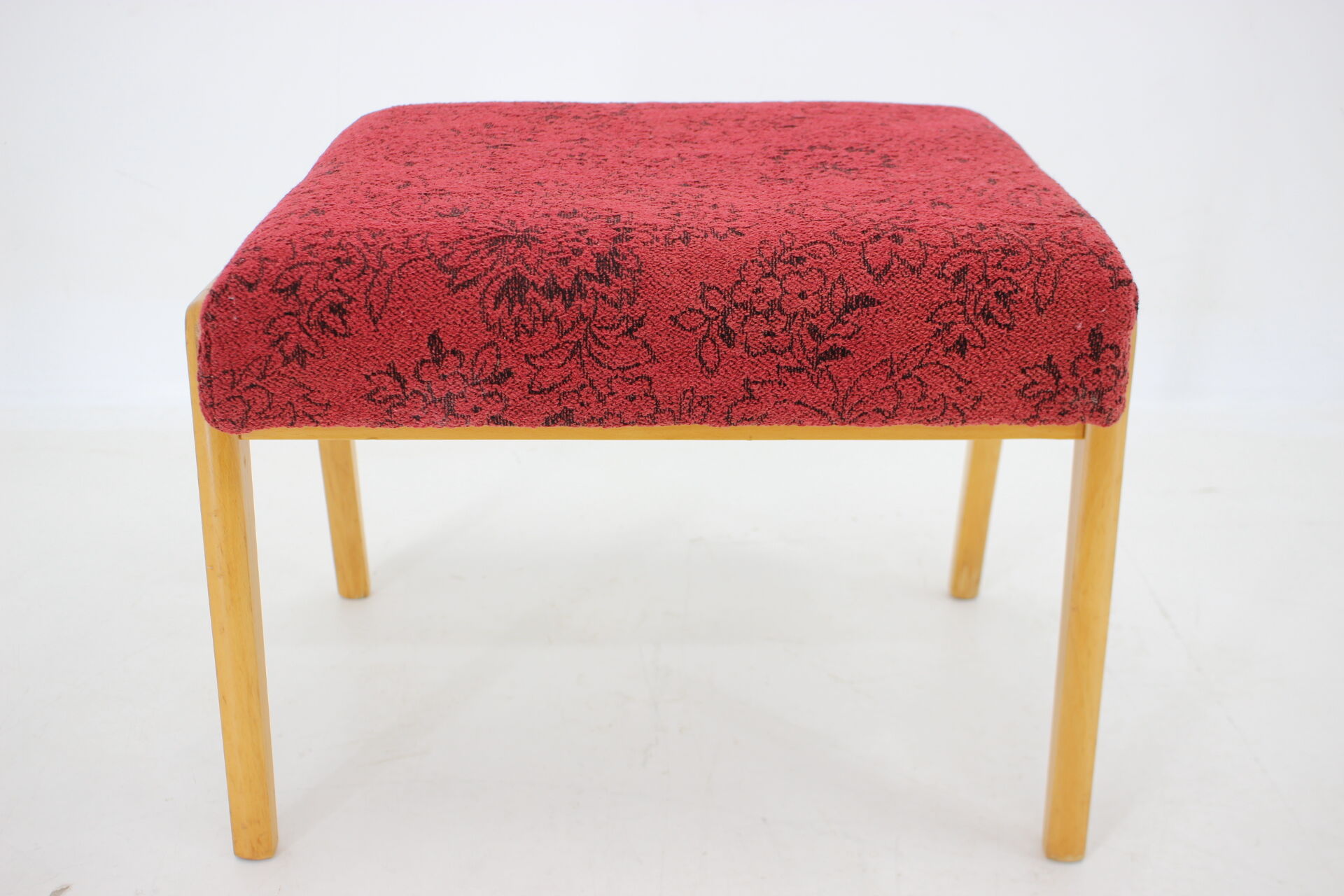 Tabouret de hêtre des années 1960, Tchécoslovaquie