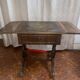 Antique drop-leaf table in patinated wood – family heirloom – early 20th century