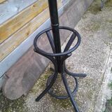 Vintage parrot coat rack in old wood