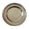 Silver metal round plate