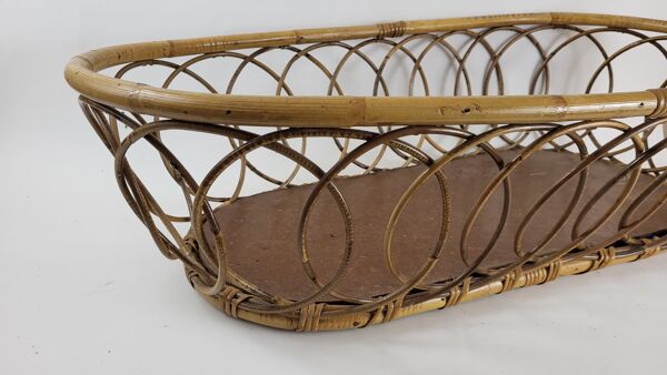 Couffin bébé en osier