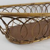 Wicker baby bassinet