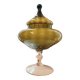 Empoli glass bonbonnière 60s-70s