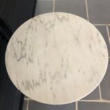 Vintage marble tray side table