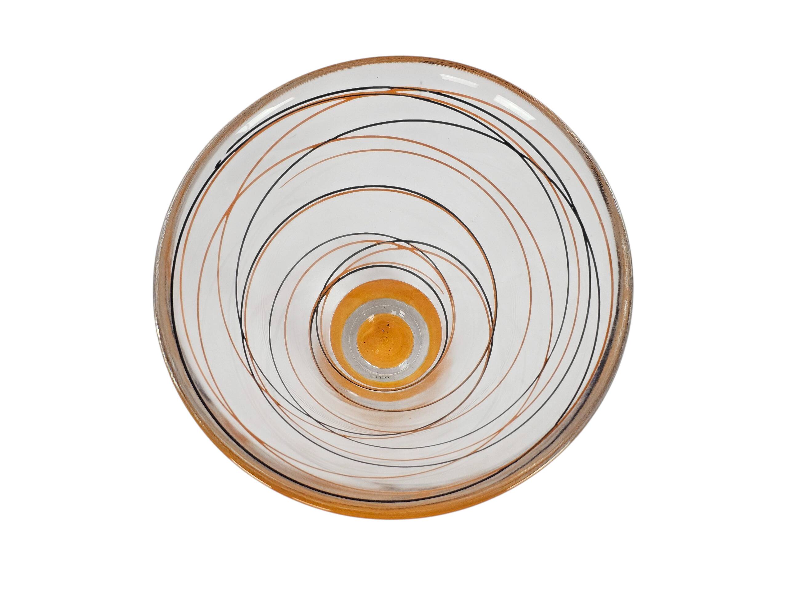 Nybro - Suède - Fait main - vase pendule - verre - cristal - années 1990