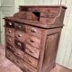 Antique solid wood workshop furniture with drawers