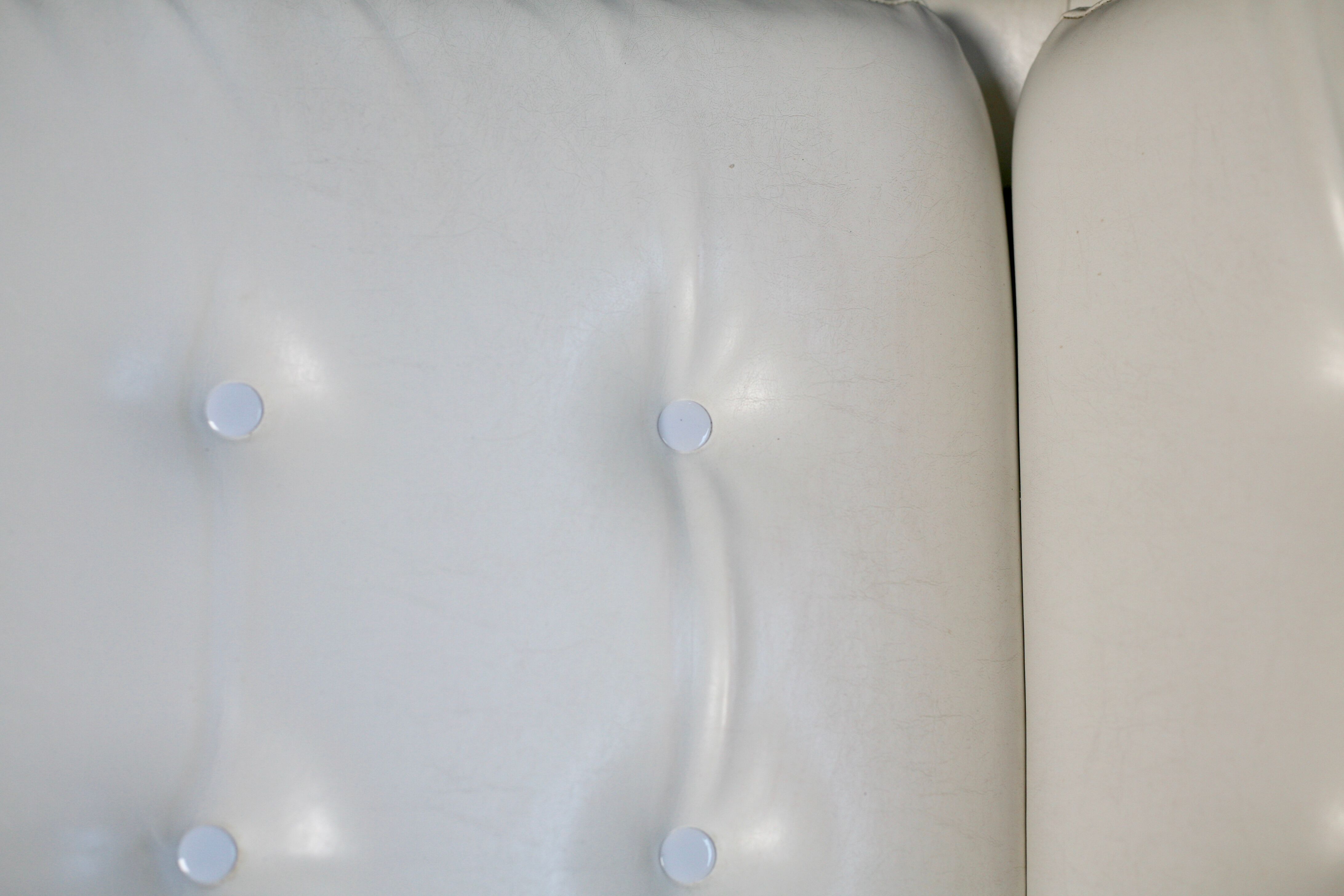 Armchair "Space Age"". Steel and imitation leather. Swivel. France, 70s