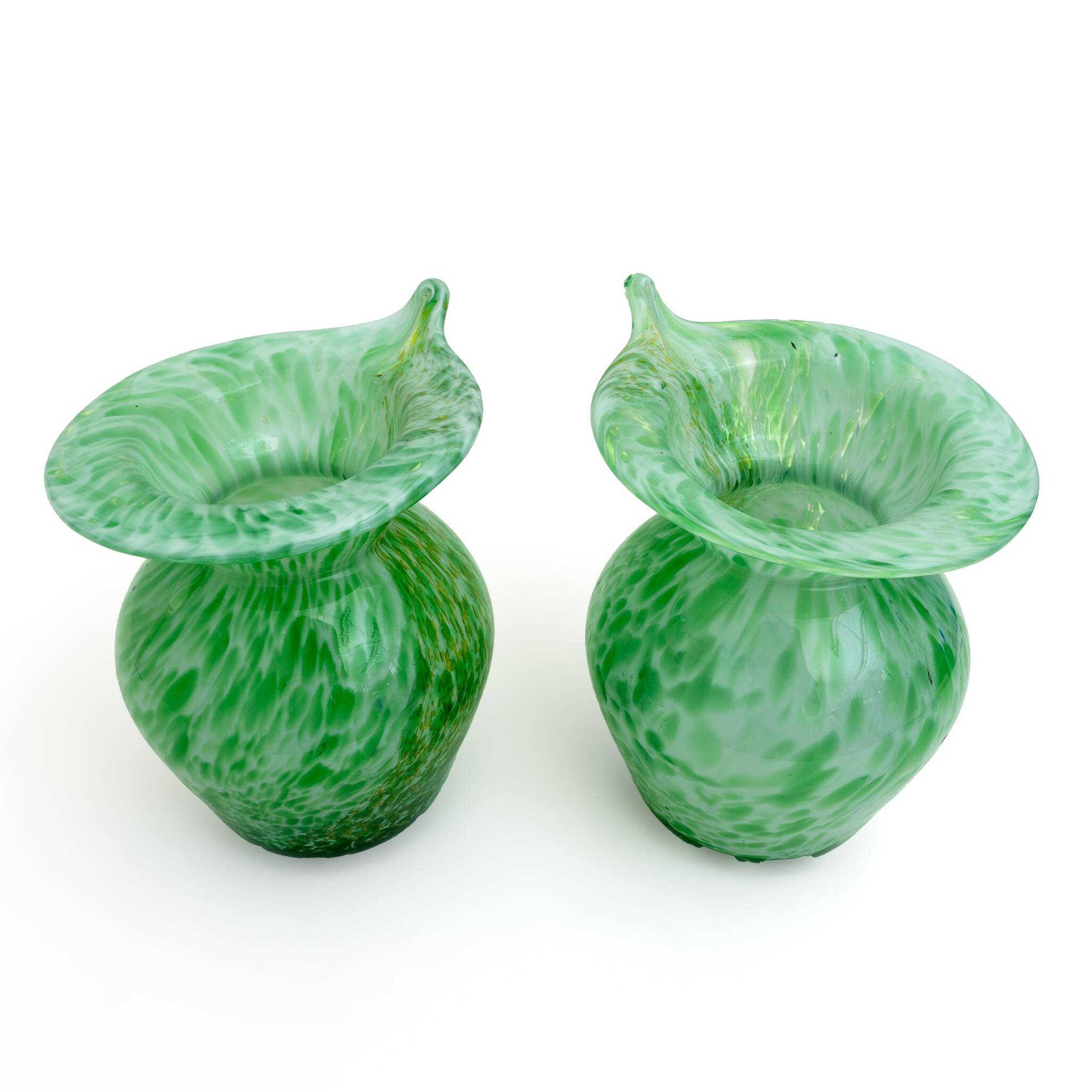 Pair of Murano Glass Vases - Calle - 90's - Made in Italy
