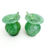 Pair of Murano Glass Vases - Calle - 90's - Made in Italy