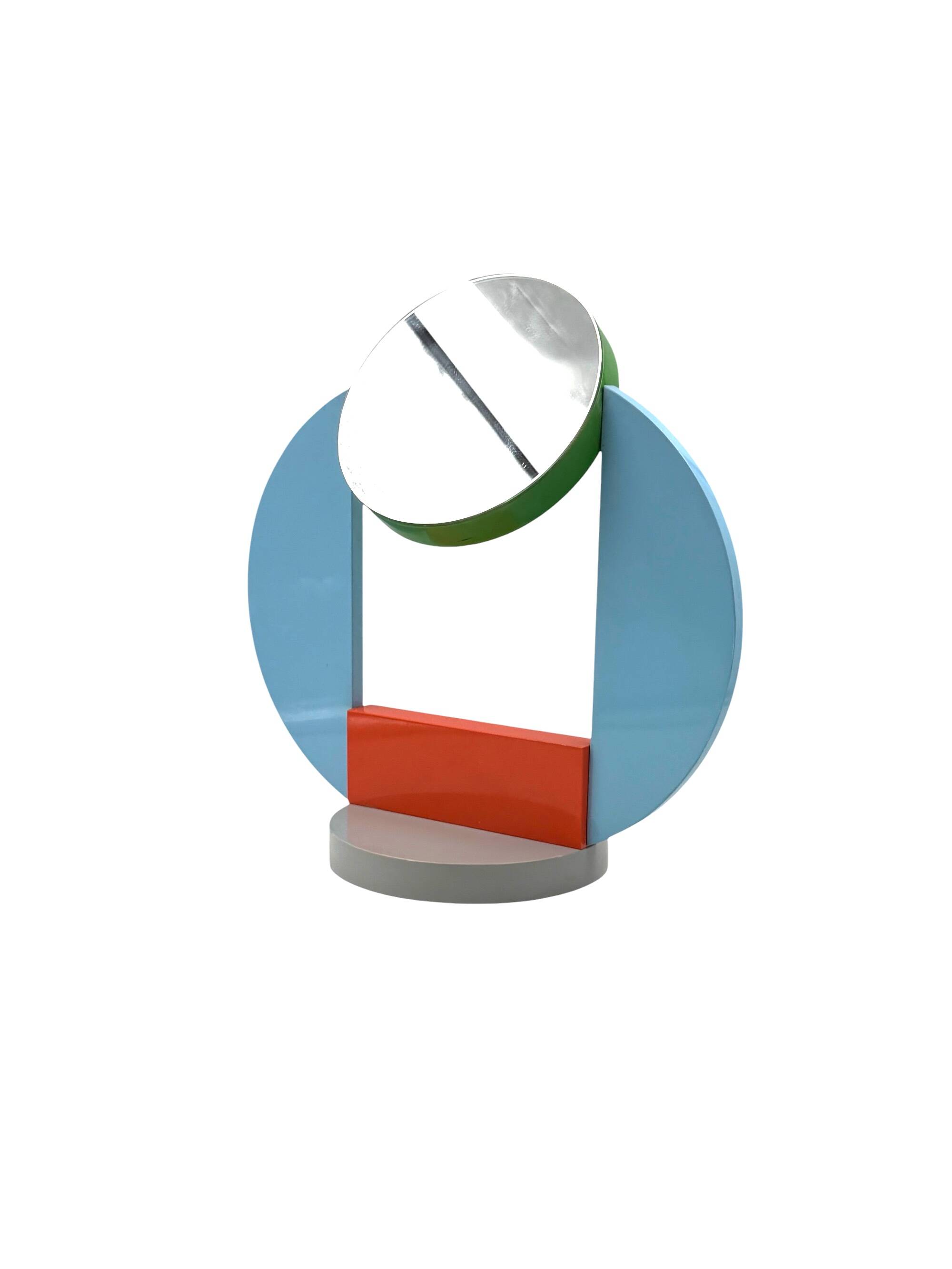 Michele De Lucchi, postmodern table mirror / dressing table, Memphis, Italy, 1980s