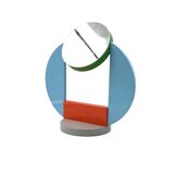 Michele De Lucchi, postmodern table mirror / dressing table, Memphis, Italy, 1980s