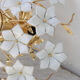 Grace Kelly, Delicious Murano Ceiling Light White Flowers, 1980