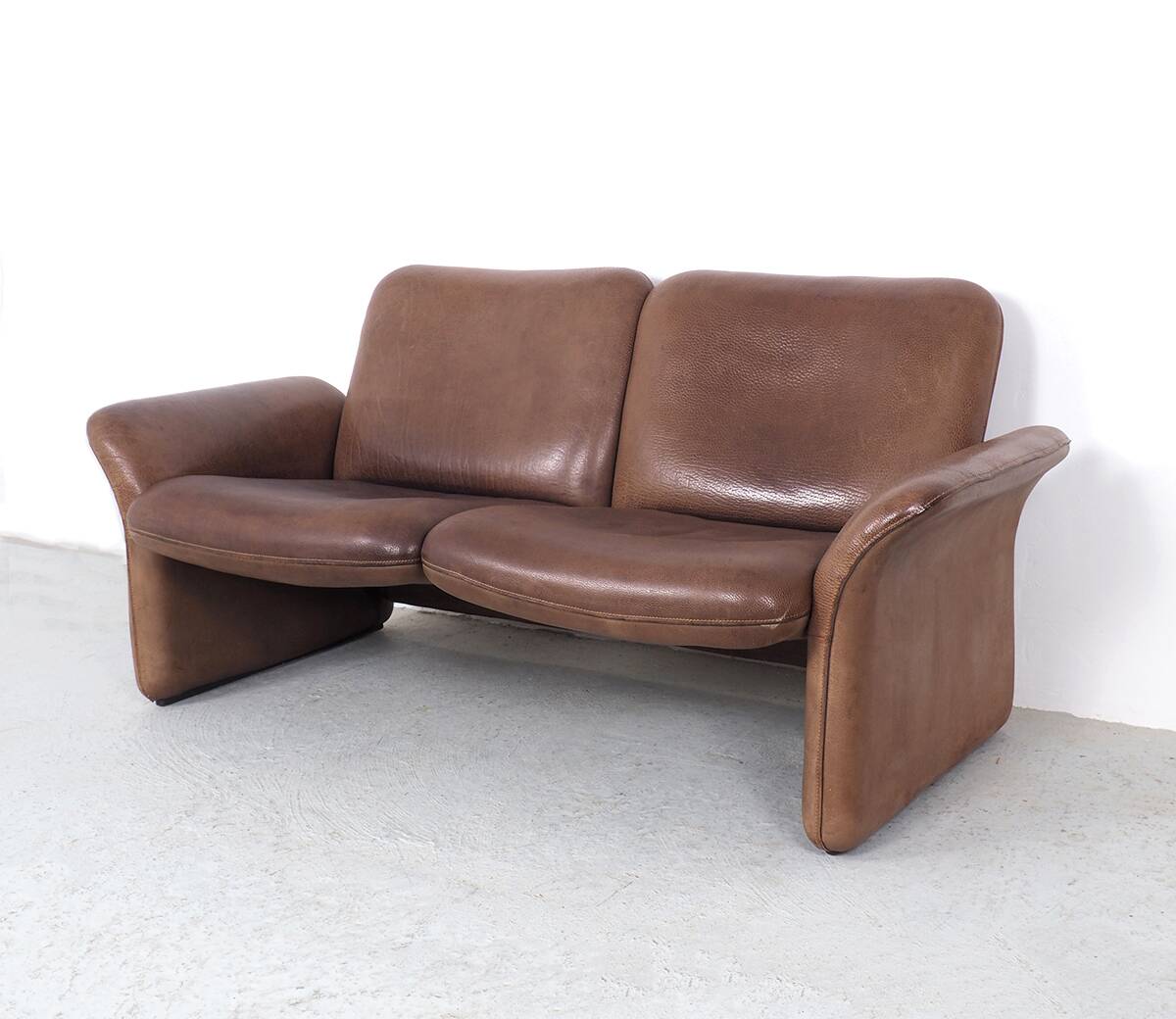 De Sede Brown Leather Ds 50 Sofa, 1970s