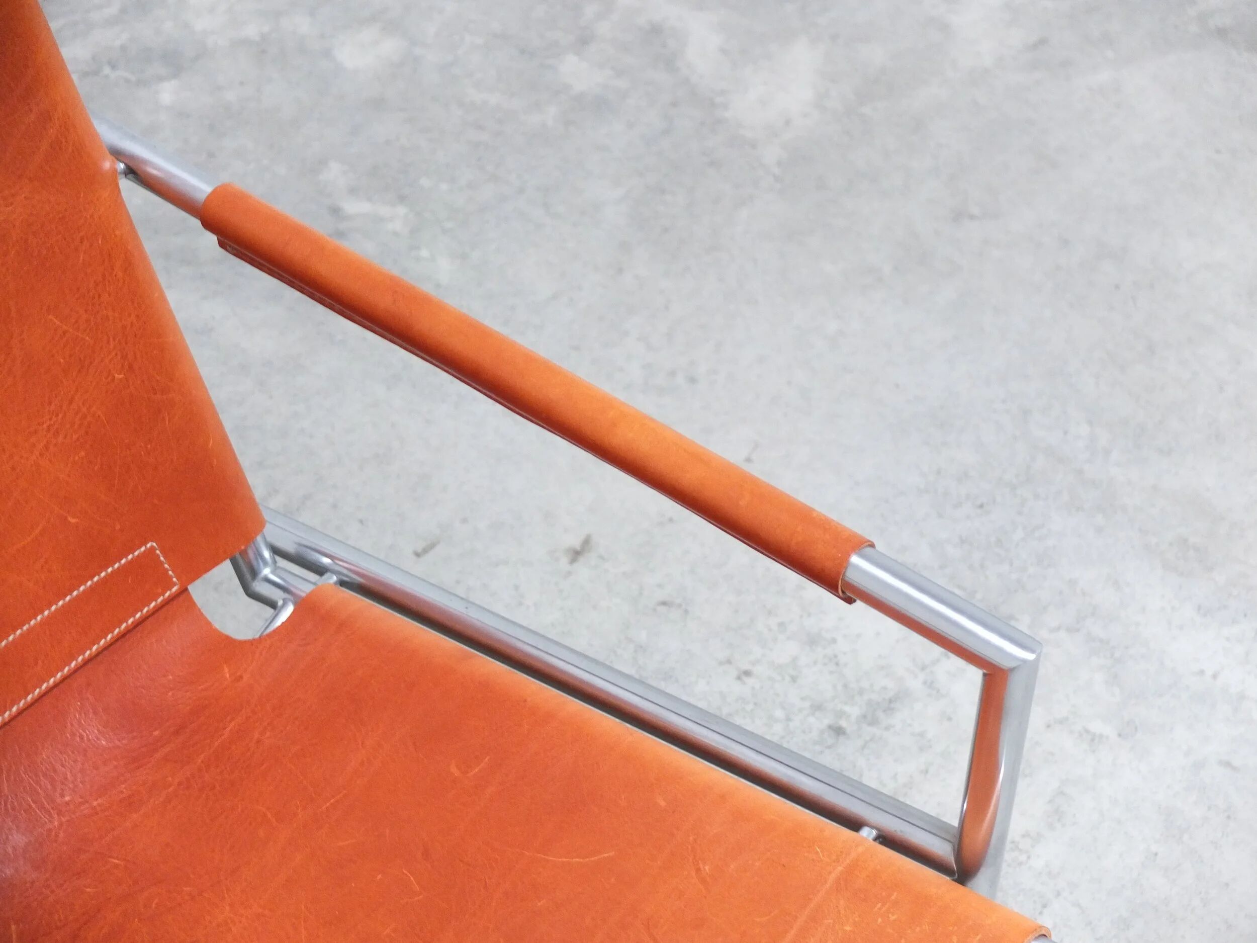 Cognac leather 'SZ02' lounge chair by Martin Visser for 't Spectrum, 1960